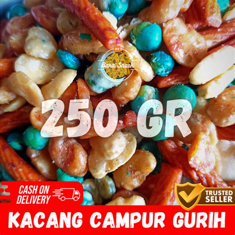 Jual 250gr Kacang Campur Cap Jaipong Kacang Koro Mix Camilan