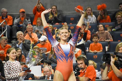 Auburn Gymnastics Beats Alabama In Gymnastics “iron Bowl”