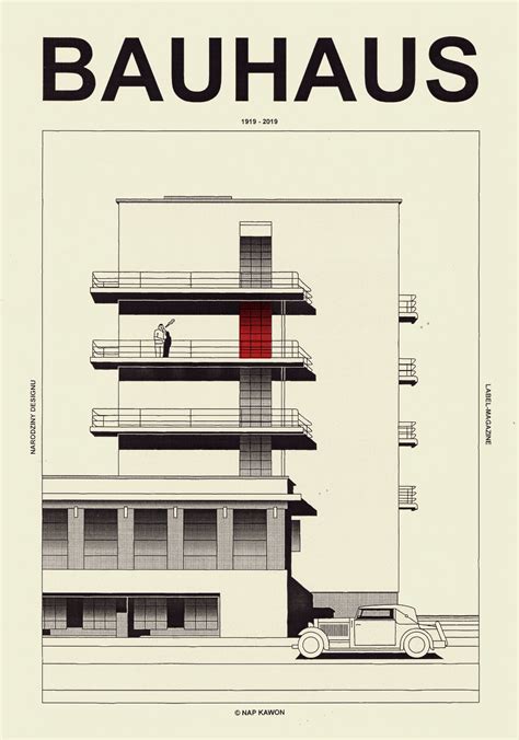 Behance Le Meilleur De Behance Affiche D Architecture Art Bauhaus