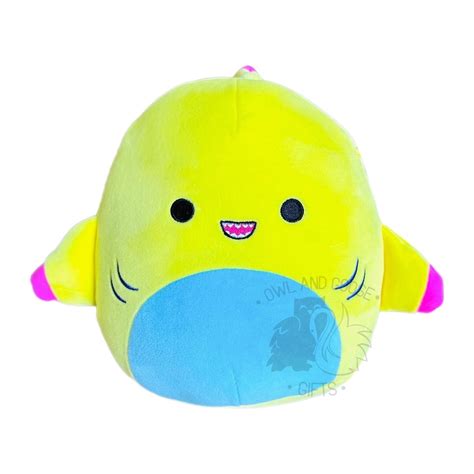 Squishmallow 8 Inch Gilberto The Shark Plush Toy Owl And Goose Ts