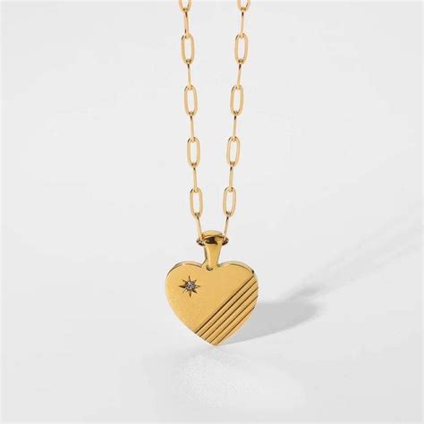 Collier M Daille Coeur Oxyde De Zirconium Bijoux By Julie