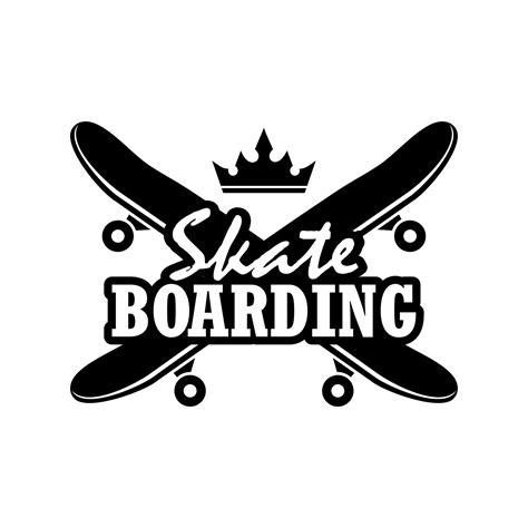 skateboarding vector logo 8222659 Vector Art at Vecteezy