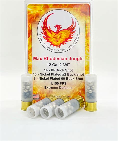 Phoenix Rising Max Rhodesian Jungle 12 Gauge Shotgun Ammunition