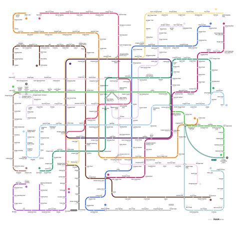 Shanghai Subway Map Nuua Metro