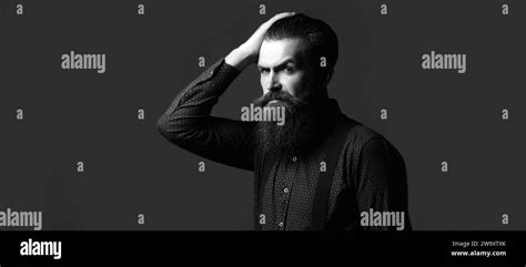 Beard Man With Classic Long Beard Bearded Gay Barber Barbershop