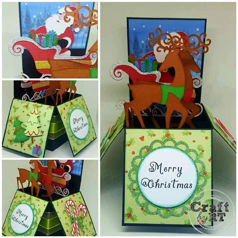 Personalised Christmas Pop up Card Unique Christmas Box Card - Etsy