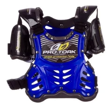 Pechera Motocross Pro Tork Azul Adulto Cuotas sin interés