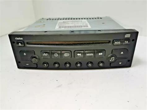 Peugeot Citroen Car Stereo Radio Head Unit Cd Player Clarion Pu A