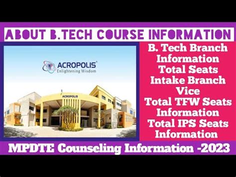 Acropolis Institute Of Technology Research Indore AITR Total