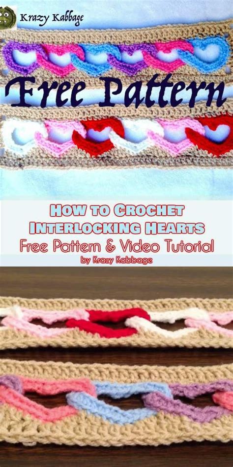 How To Crochet An Interlocking Heart Pattern Free Crochet Pattern And Tutorial Artofit