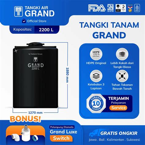 Tangki Tanam Grand Liter Produsen Tangki Air