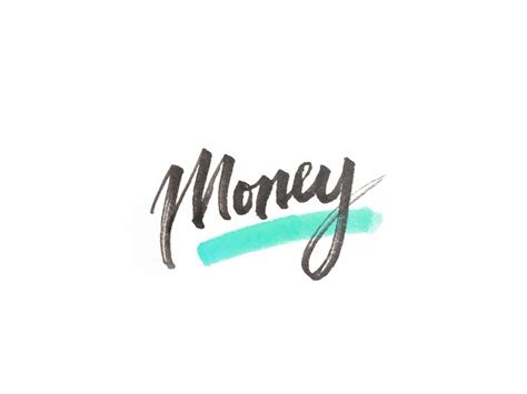 Money Lettering Lettering Lettering Design Creative Professional