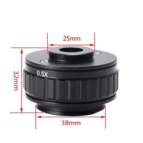 05x C Mount Lens 05x Ctv Adapter For Trinocular Microscope Camera 38