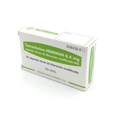 TAMSULOSINA NORMON 0 4 Mg CAPSULAS DURAS DE LIBERACION MODIFICADA EFG