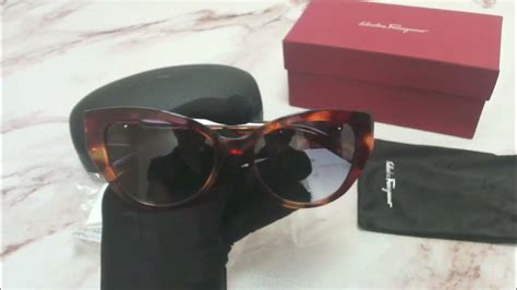 Salvatore Ferragamo Sunglasses Womens Sf969s 609 Red Tortoise 54 17 140mm Youtube