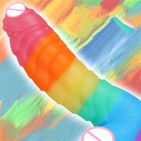 ☋monster Dildos 100 Liquid Silicone Penis For Women Masturbation Sex Toys Luminous Jelly Dildo