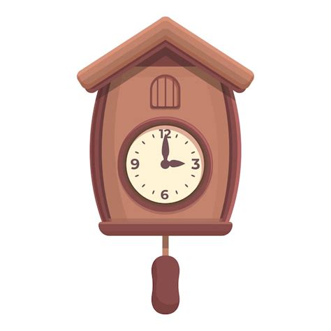 Premium Vector Clock Icon Cartoon Vector Old Watch Wall Time