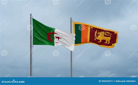 Sri Lanka And Algeria Flag Stock Video Video Of Seamless