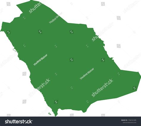 Vector Illustration Of Saudi Arabia Map Royalty Free Stock Vector