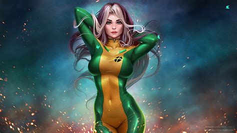 Hd Wallpaper Art X Men Marvel Rogue Wallpaper Flare