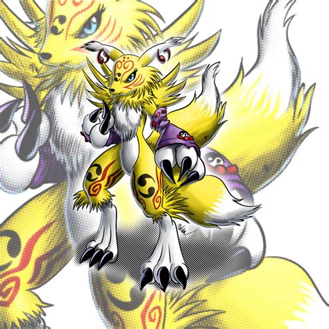 Renamon X Art I Did With The Will Digimon Forums
