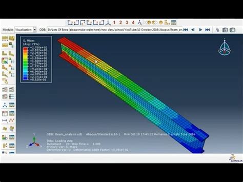 Tutorial 1 ABAQUS Cantilever Steel Beam Loaded At The Free End Method