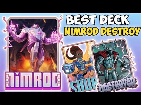 Best Nimrod Deck Destroy Marvel Snap Youtube