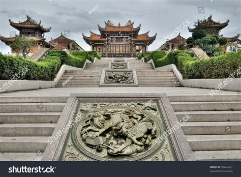 Chinese Traditional Temple Buddhism Taoism Building Stock Photo