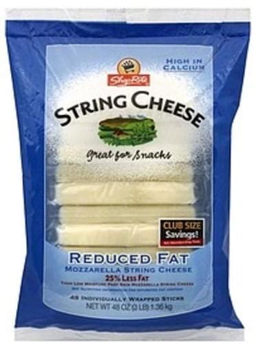 Shoprite Mozzarella Reduced Fat Club Size String Cheese 48 Ea