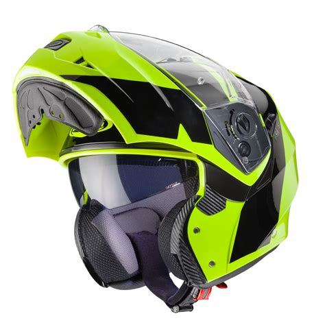 Caberg Duke Ii Impact Preto Fluo C Pin Capacete Modular Lombas E