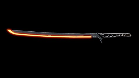 3D Model ARASAKA THERMAL KATANA From CYBERPUNK 2077 VR AR Low Poly