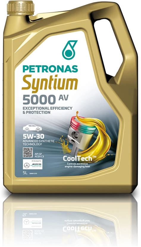 PETRONAS Syntium 5000 AV 5W-30 Motoröl, 5 Liter : Amazon.de: Auto ...