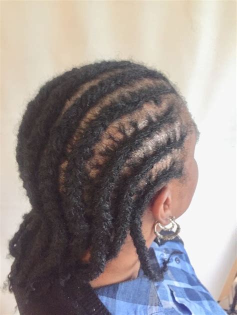 Cornrows With Locs Dreads Natural Hair Styles African Hairstyles