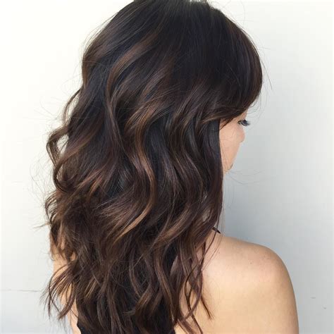 Cool 65 Phenomenal Dark Hair With Highlights Flattering Streaks For Your Dark Mane Black Hair