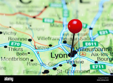 carte lyon banque de photographies  dimages  haute resolution alamy