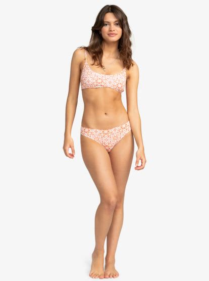 Fresco Tile Braguita De Bikini De Cintura Baja Para Mujer Roxy