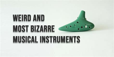 10 Weird And Most Bizarre Musical Instruments Known Till Date - Loud Beats