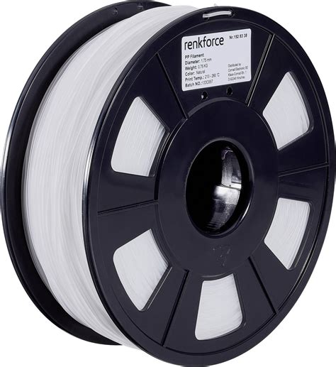 Filament Do Drukarek 3D PP Polipropylen Renkforce 01 04 17 1101