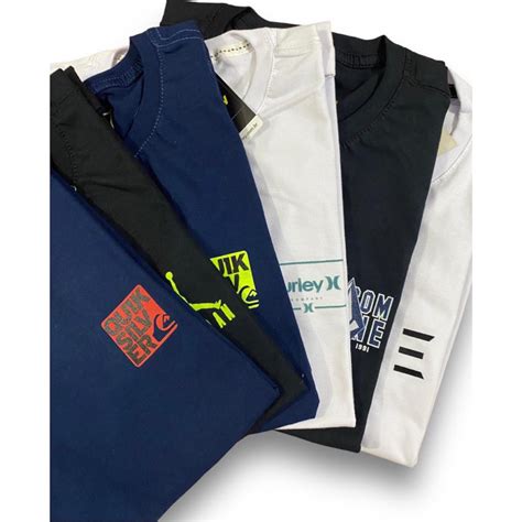 Kit 10 Camisetas Masculina Camisa Fio 30 Premiun Revenda Multimarcas