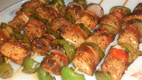 Restaurant Style Chicken Shashlik Sticks Yummy Spicy Chicken Shashlik