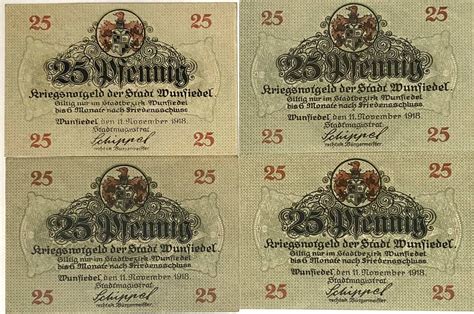 Deutschland Deutsches Reich X Pfennig Notgeldschein Notgeld