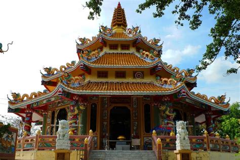 Buddhist Temples with the Chinese Style. Stock Photo - Image of ...