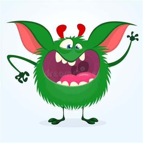 Cute Green Monster Cartoon Stock Illustrations 19381 Cute Green