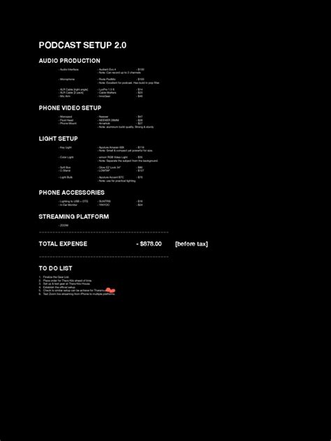 PodCast Setup 2.0 | PDF | Electronics | Computing