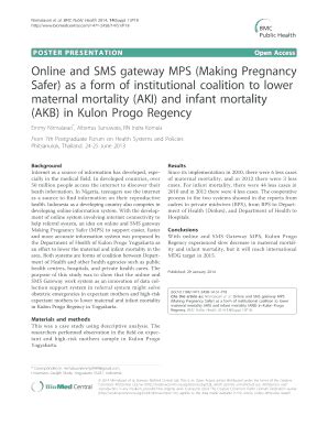 Fillable Online Online And Sms Gateway Mps Making Pregnancy Safer As