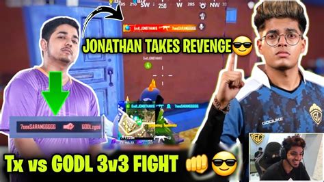 Jonathan 1v3 Tx😎 Pure Hai B Godl Vs Tx Fight In Erangle 💫 Youtube