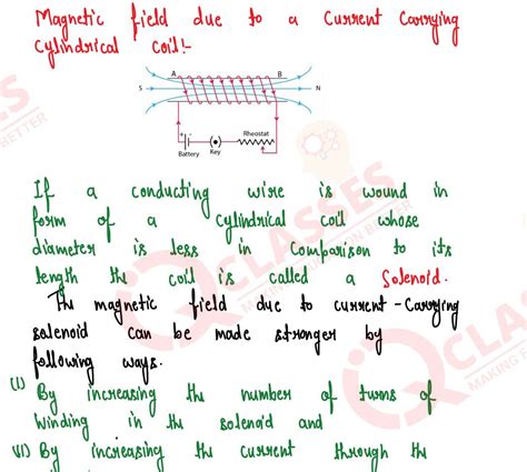 Electromagnetism Chapter Important Notes Class10 Icse