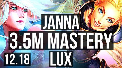 Janna And Ashe Vs Lux And Caitlyn Sup 4015 35m Mastery Euw