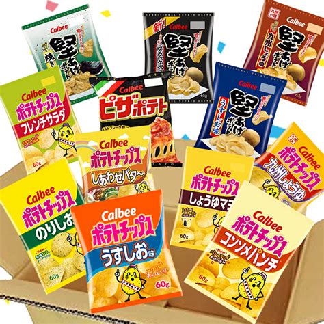 【楽天市場】【 送料無料 あす楽 】 大人 ポテチ カルビー スナック菓子 食べ比べ お菓子 詰め合わせ 子供会 セット まとめ買い 12種類 ×各1個 【 ポテトチップス 7種 堅あげポテト