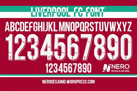 Liverpool FC Font Alphabet SVG Vector 2022 2023 Vectorency, 58% OFF